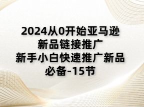 2024从0开始亚马逊新品链接推广，新手小白快速推广新品的必备（15节）