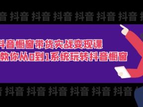 抖音橱窗带货实战变现课：手把手教你从0到1系统玩转抖音橱窗（11节）