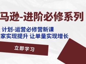 亚马逊进阶必修系列，龙跃计划-运营必修营新课，让卖家实现提升 让单量实现增长