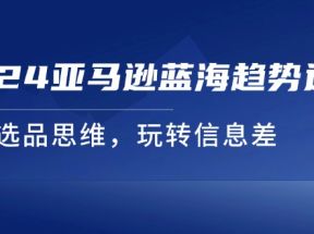 2024亚马逊蓝海趋势选法，全新选品思维，玩转信息差