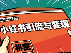  小红书引流与变现：从0-1手把手带你快速掌握小红书涨粉核心玩法进行变现 