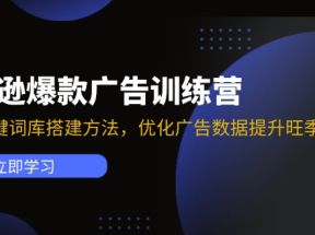 亚马逊爆款广告训练营：掌握关键词库搭建方法，优化广告数据提升旺季销量