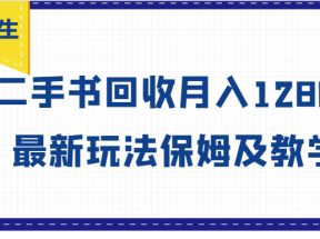 大学生创业风向标，二手书回收月入12800，最新玩法保姆及教学