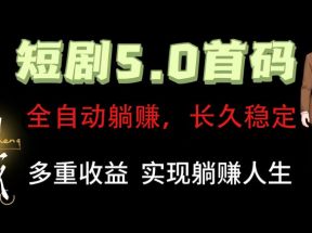 全自动元点短剧掘金分红项目，正规公司，管道收益无上限！轻松日入300+