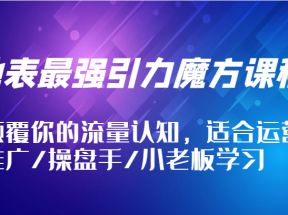 地表最强引力魔方课程，颠覆你的流量认知，适合运营/推广/操盘手/小老板学习