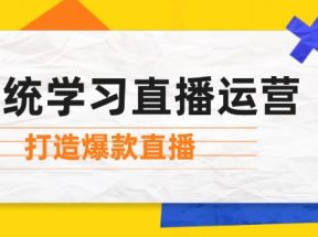 系统学习直播运营：掌握起号方法、主播能力、小店随心推，打造爆款直播