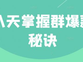 群爆款训练营：8天掌握群爆款秘诀，成为运营进阶高手（无水印）