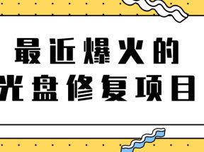 最近爆火的一单300元光盘修复项目，掌握技术一天搞几千元【教程+软件】