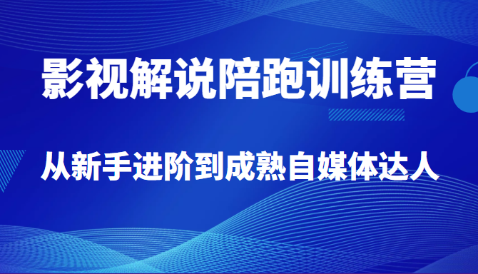 影视解说陪跑训练营