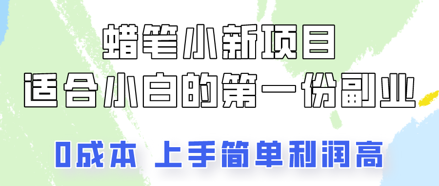 蜡笔小新项目拆解，0投入，0成本，小白一个月也能多赚3000+